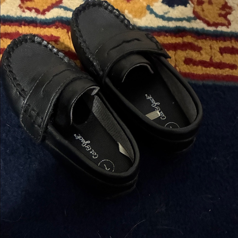 Carter's Classic Black Kids Moccasins